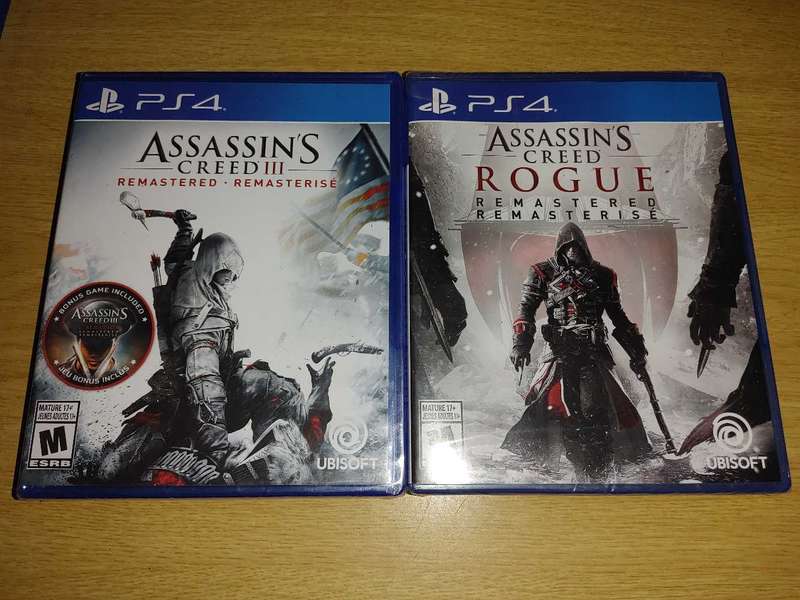 PS4 AC 3 & AC Rogue - SEALED
