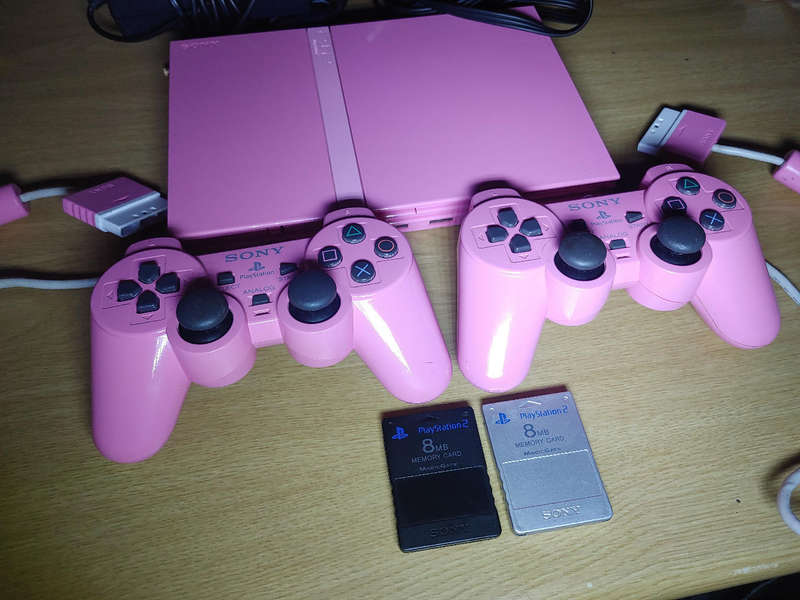 Rare Pink Playstation 2 PS2 console