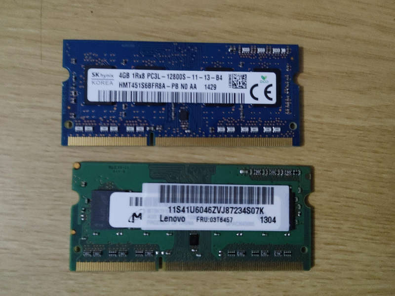 Laptop ram ddr3 8gb (2x 4gb ram)