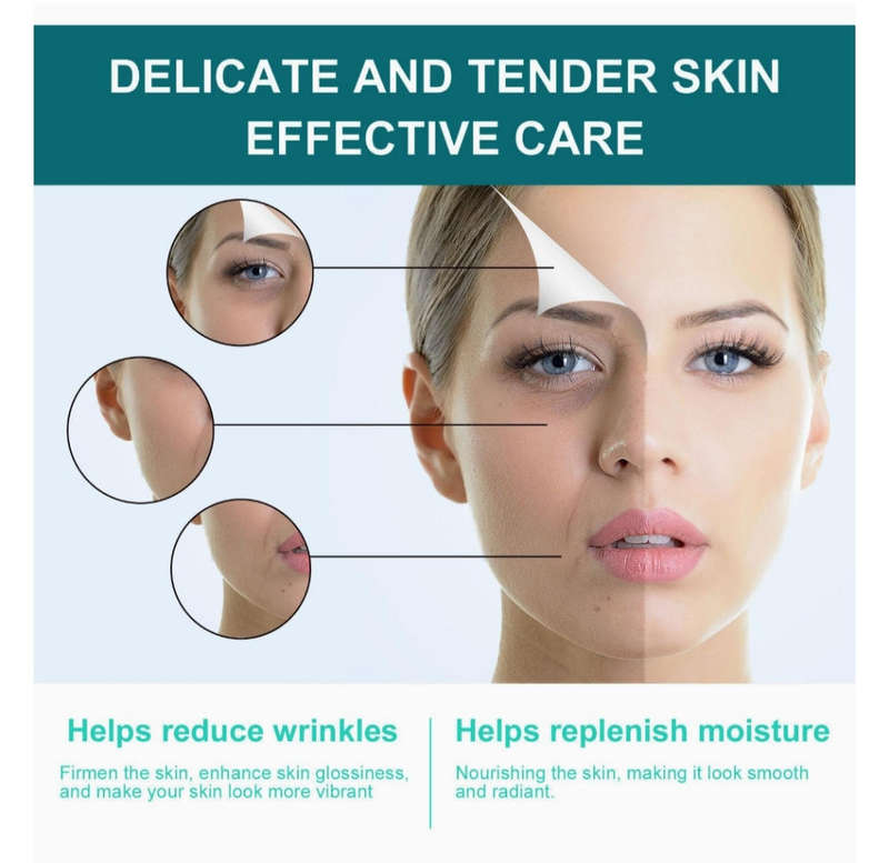 Retinol Collagen Cream for Face  Anti-Aging Night Moisturiser with 5% Hyaluronic Acid