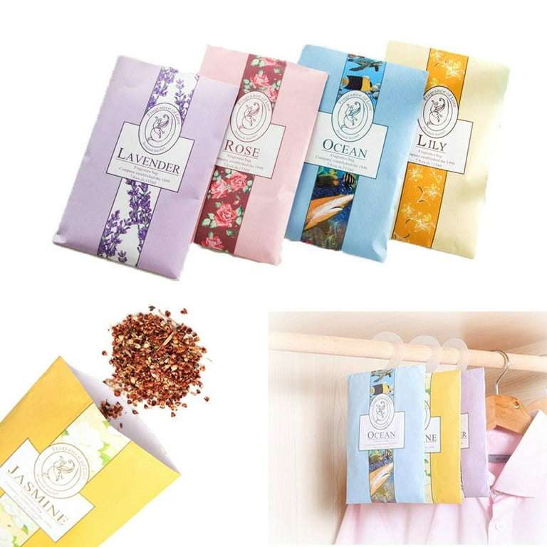12 Pack Wardrobe Fresheners, Sachets With Hanging Sachets Aromatherapy Fragrance Sachet Bags