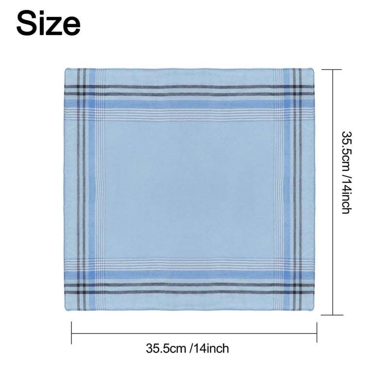 12 Pcs Handkerchiefs for Men,Classic Design Mens Handkerchiefs,Premium Fabric Handkerchief Cotton