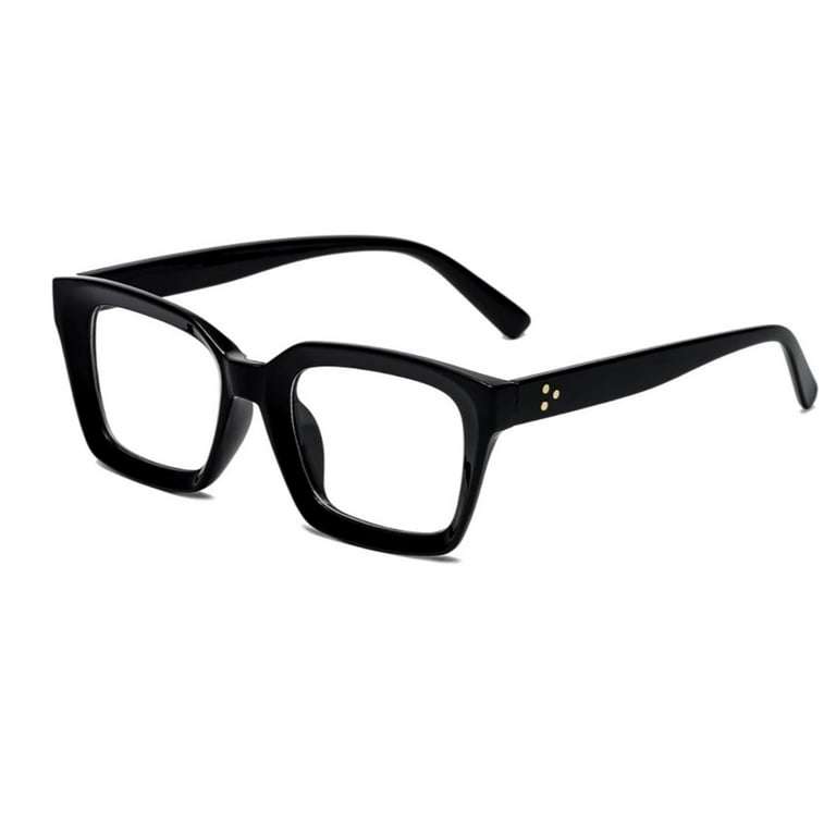 Square Thick Chunky Frame Shades for Men Women Retro Rectangle Trendy Unisex Hip Hop Y2K Retro Simpl