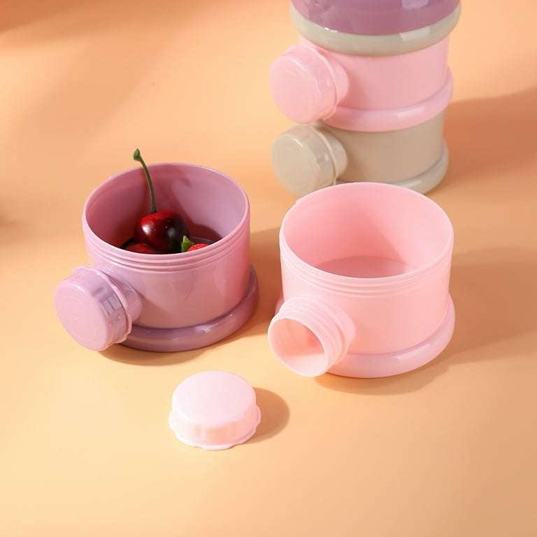 4 Layers Baby Formula Milk Powder Dispenser Infant Snack Storage Container