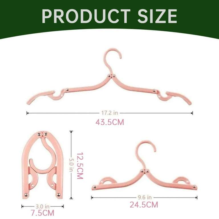 16 pcs Compact Travel Hangers  Foldable, Lightweight, and Durable Clothes Hangers for Travel