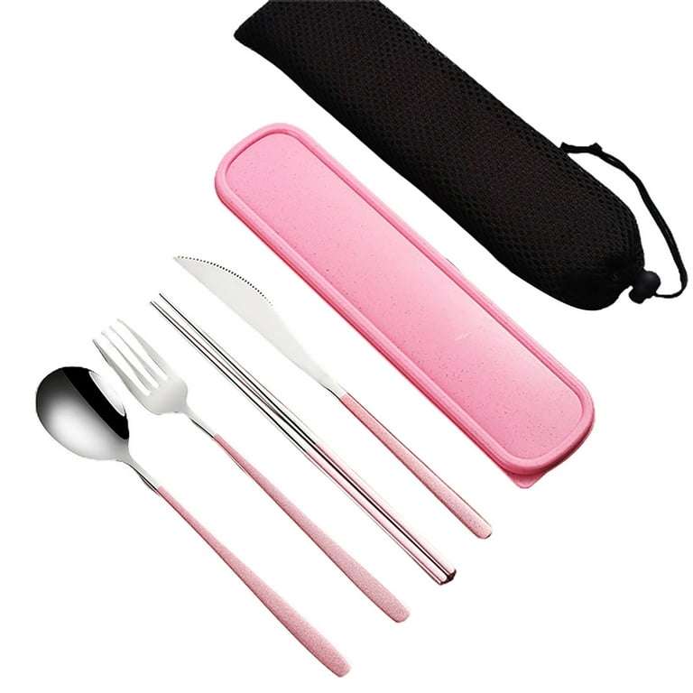 1 Set Tableware Set Food Grade Rust-proof Heat-Resistant Mirror Polish Grip Comfortable Dinning