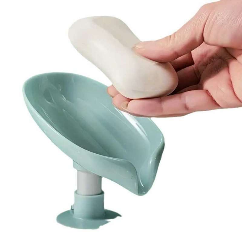 2pcs No-Drill Suction Cup Soap Shelf | Wall-Mounted Drainable Storage Rack for Bathroom & Kitchen