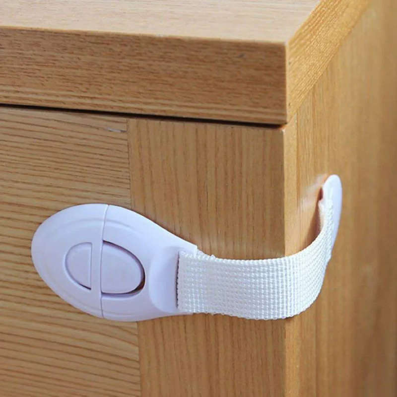 10Pcs Adjustable Baby Safety Locks Straps Latches for Kids Proofing Cabinets