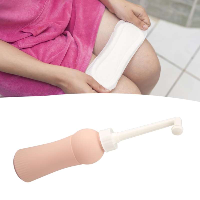Portable Vaginal Irrigation Wash for Women 500ML Pink Bidet Intimate Cleanser