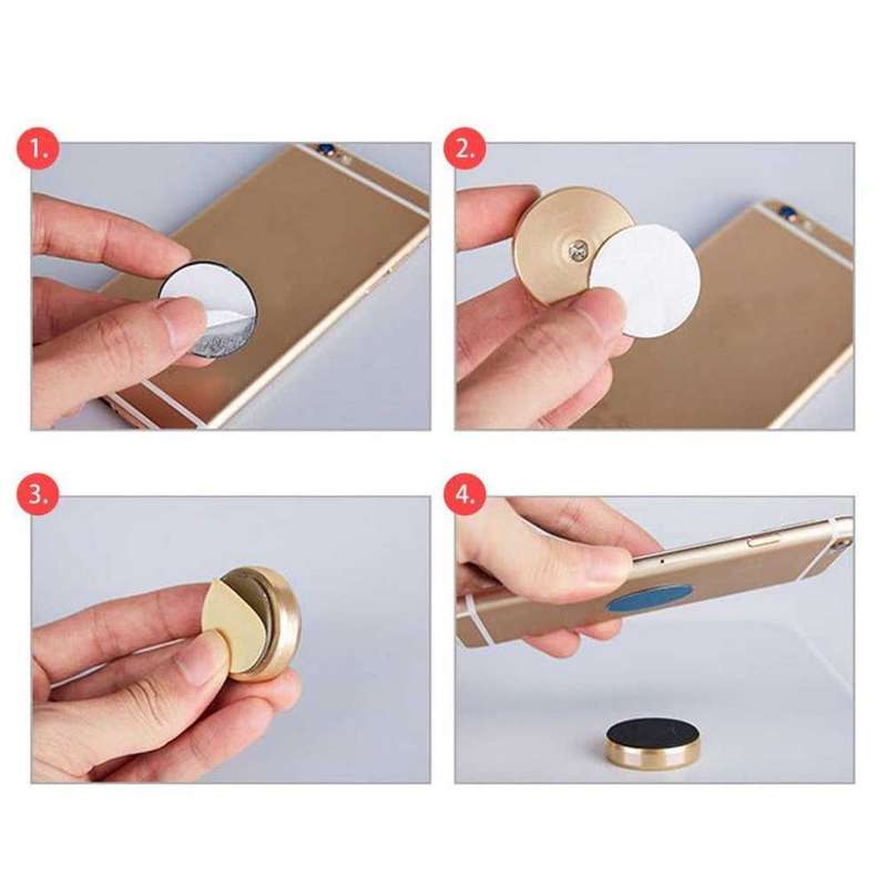 Phone Support Self-adhesive Non-scratching Compact Magnetic Car Dash Mobile Phone Holder for ATV