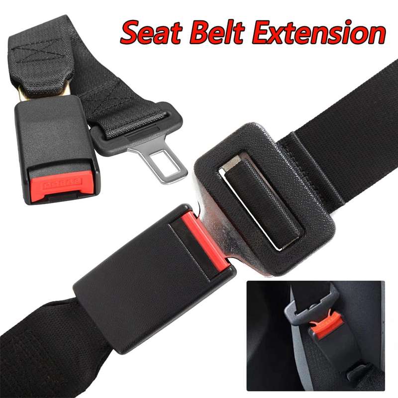 Car Seat Belt Extender 36.6CM Belt Strap Tension Adjuster Car Seat Belt Safety Auxiliary Belt