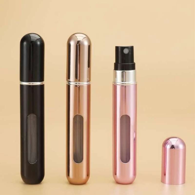 3pcs Travel Mini Perfume Refillable Atomizer Container, Portable Perfume Scent Pump Case Fragrance