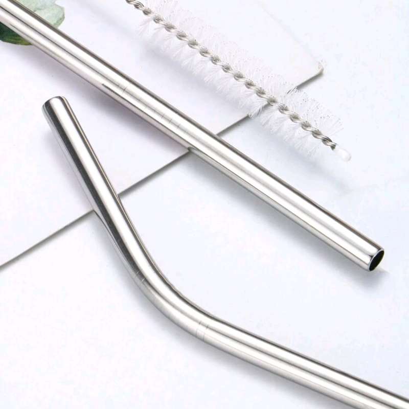Reusable Stainless Steel Straws,12 Pack 8.46" Ultra Long Reusable Metal Drinking Straws