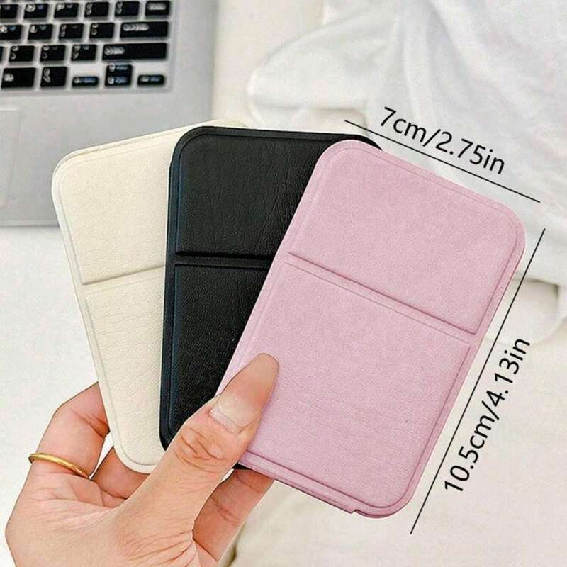 Compact Makeup Mirror for Vanity, Small Folding Mirror, Handheld, 10 x 7 cm, Pink