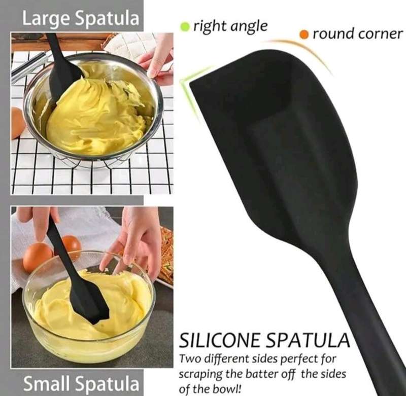 Lychico Silicone Set (6 Piece), Food Grade Rubber Spatulas for Baking, Cooking, and Mixing High Heat