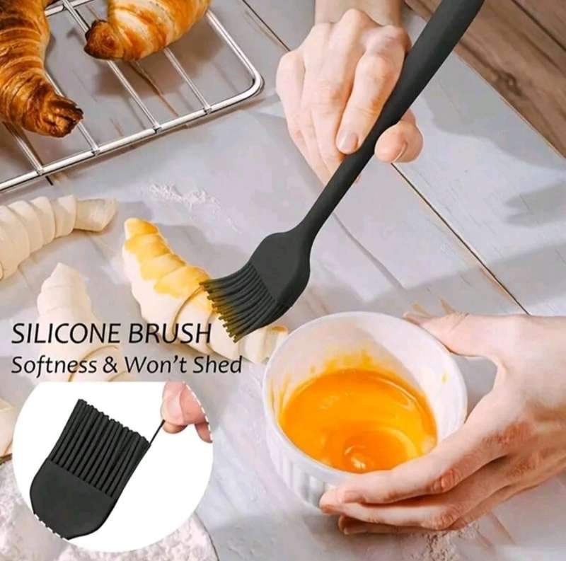 Lychico Silicone Set (6 Piece), Food Grade Rubber Spatulas for Baking, Cooking, and Mixing High Heat