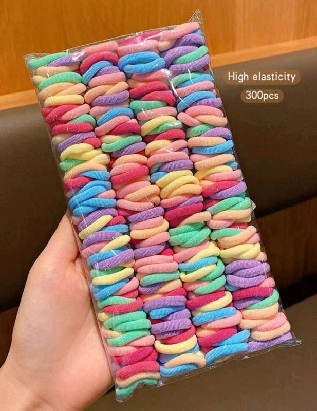 Baby Hair Ties, 300pcs Elastic Toddler Hair Ties for Little Girls Kids, Small Mini Hair Bands