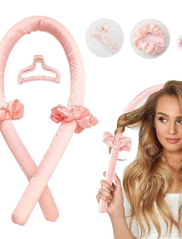 Heatless Curling Rod Headband, Heatless Hair Curling Set, No Heat Wave Hair Curlers Styling Tools