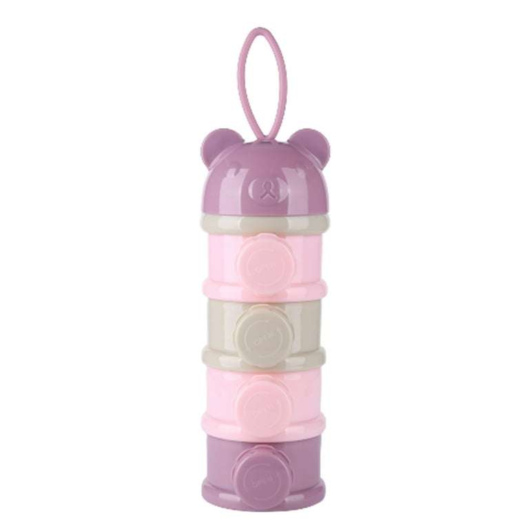 4 Layers Baby Formula Milk Powder Dispenser Infant Snack Storage Container
