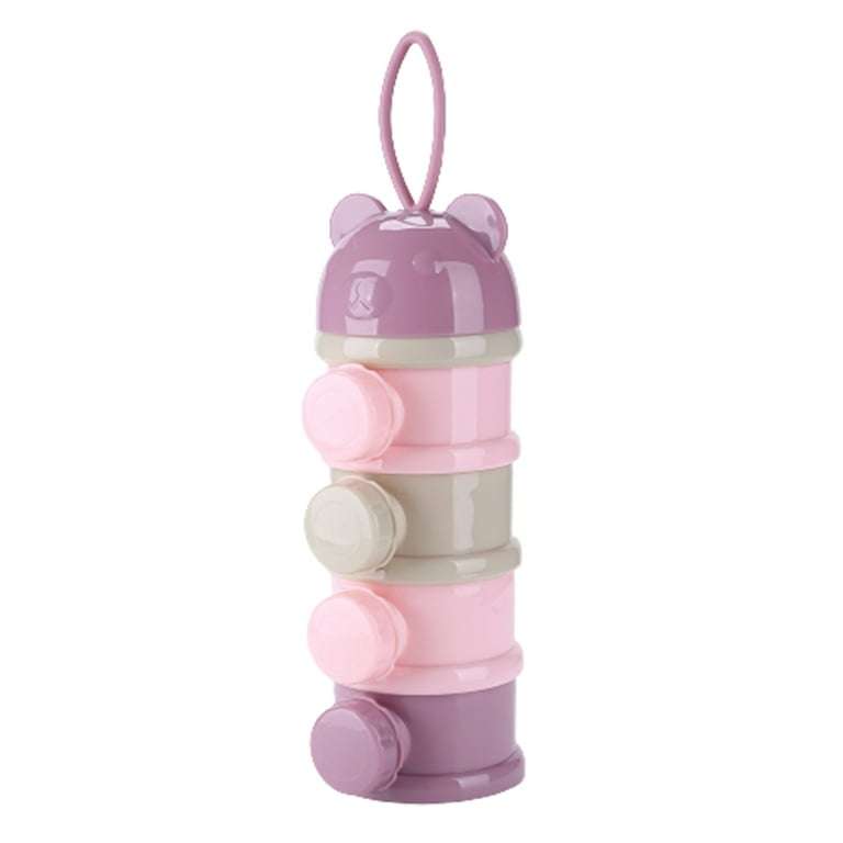 4 Layers Baby Formula Milk Powder Dispenser Infant Snack Storage Container