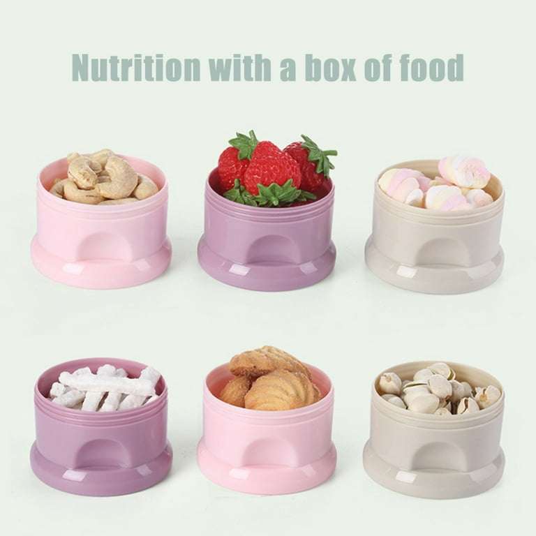 4 Layers Baby Formula Milk Powder Dispenser Infant Snack Storage Container