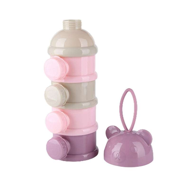 4 Layers Baby Formula Milk Powder Dispenser Infant Snack Storage Container