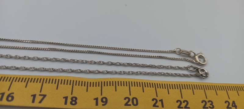 Lot of 5 Sterling Silver Chains /2/