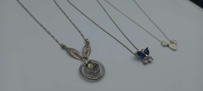 Beautiful Sterling Silver Necklaces Lot