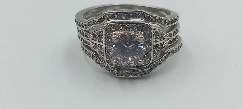 Beautiful Sterling Silver Set Rings