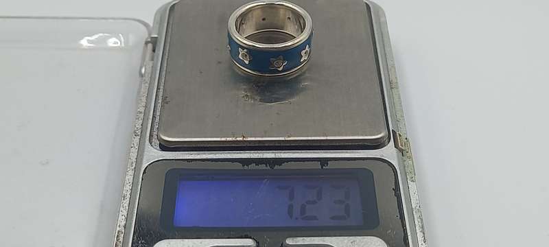 Enamel Sterling Silver  Ring