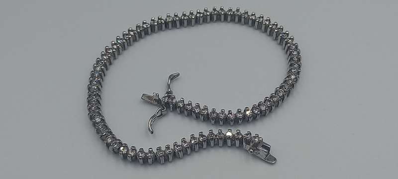 Sterling Silver Tennis  Bracelet