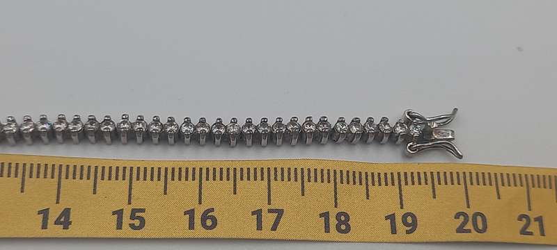 Sterling Silver Tennis  Bracelet