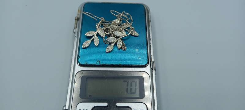 Beautiful 925 Earings and Pendant Set