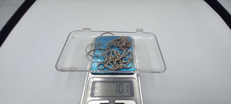 Lot Sterling Silver Chains