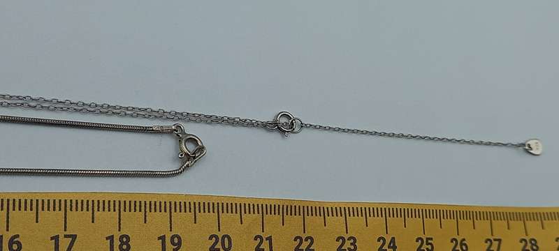 Lot  Sterling Silver Chains