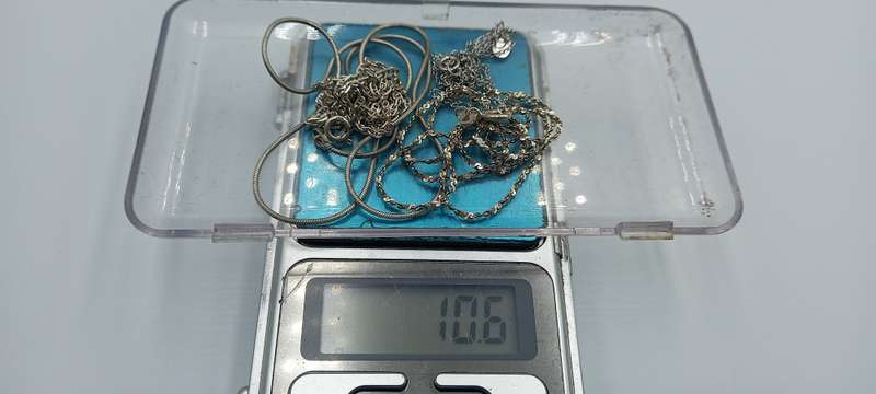 Lot  Sterling Silver Chains