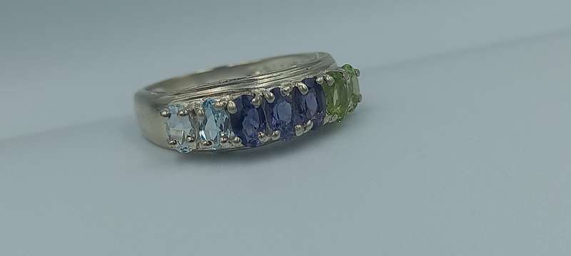 Ombre Sterling Silver Ring
