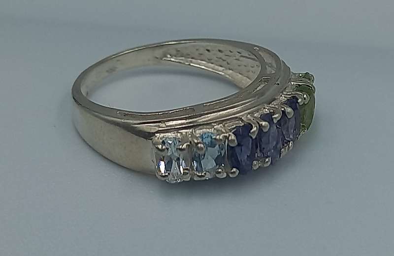 Ombre Sterling Silver Ring