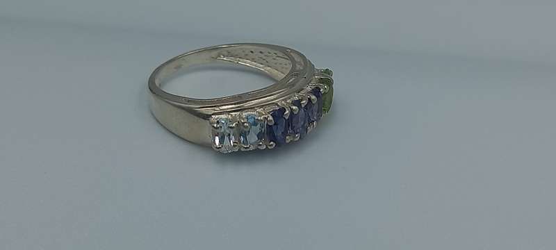 Ombre Sterling Silver Ring