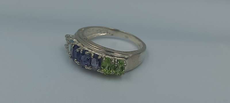Ombre Sterling Silver Ring