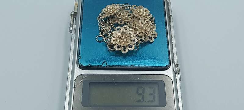 Silver Filigree Flowers Bracelet