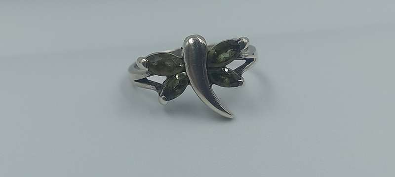 Beautiful Dragonfly Sterling Silver Ring