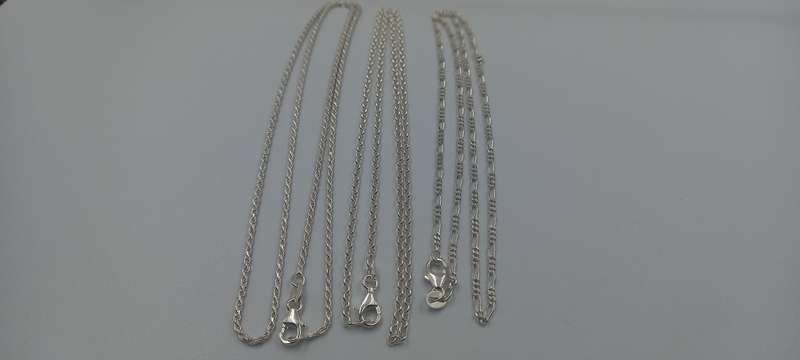 Lot Sterling Silver Necklaces