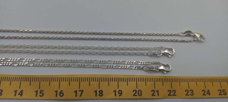 Lot Sterling Silver Necklaces