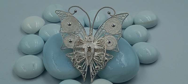 Amazing Detailed 925 Filigree Brooch