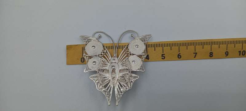 Amazing Detailed 925 Filigree Brooch