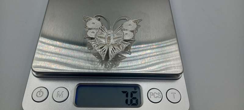 Amazing Detailed 925 Filigree Brooch