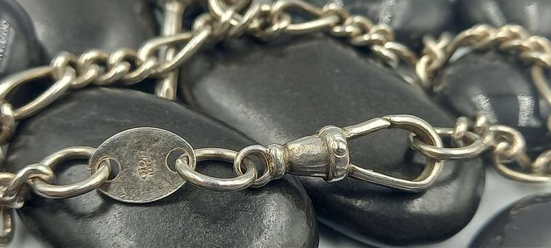Sterling Silver Fob Chain Bracelet