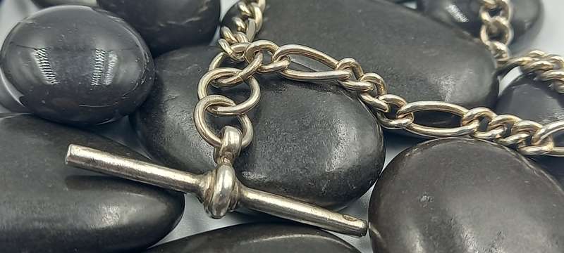 Sterling Silver Fob Chain Bracelet