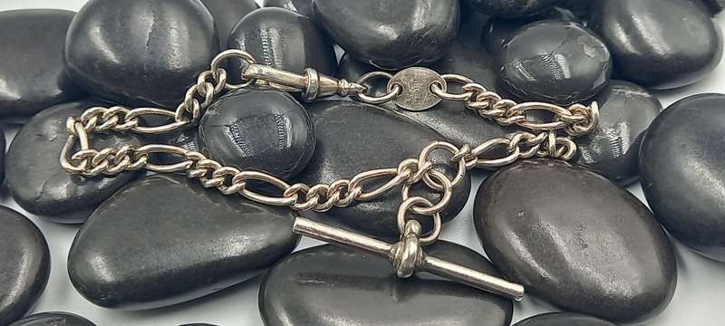 Sterling Silver Fob Chain Bracelet